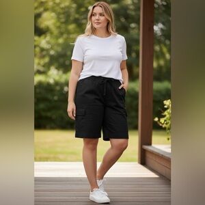 Penningtons - Drawstring Cargo Bermuda Shorts